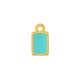 Enameled Zamak Charm Rectangular 6x9mm