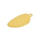 Enameled Zamak Pendant Oval Irregular 17x30mm