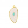 Oro 24K/Blanco Perla/Turquesa