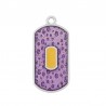 Placcato argento antico 999°/ Viola glitterato/ Mais