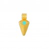 24K Gold Plated/ 0.12µm/ Turquoise
