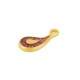 Enameled Zamak Charm Teardrop 8x18mm