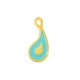 Charm en Zamak Émaillé en Forme de Goutte 8 x 18 mm