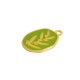 Charm Ovale en Zamak Émaillé avec Branche D'Olivier 16X20Mm