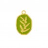 Plaqué or 24 carats / 0,12 µm / Vert olive