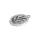 Charm Ovale en Zamak Émaillé avec Branche D'Olivier 16X20Mm