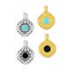 Charm en Zamak Émaillé en Forme de Losange 8 mm