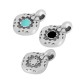 Charm en Zamak Émaillé en Forme de Losange 8 mm