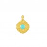 Placcato oro 24K / 0,12 µm / Turchese