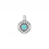 Plaqué argent antique 999° / 5 µm / Turquoise