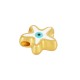 Enameled Zamak Bead Starfish with Evil Eye 10mm Ø1.6mm