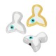 Perle en Zamak Émaillé Queue de Sirène 11 x 10 mm Ø 1.6 mm