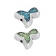Perle en Zamak Émaillé Queue de Sirène 11 x 10 mm Ø 1.6 mm