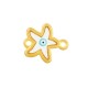 Connecteur en Zamak Émaillé Étoile de mer avec œil Maléfique 14 x 16 mm