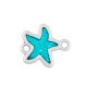 Enameled Zamak Connector Starfish 14x16mm