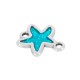 Enameled Zamak Connector Starfish 14x16mm