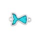Enameled Zamak Connector Mermaid Tail 16x13mm