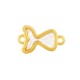 Connettore in Zama Smaltato a Forma di Coda di Sirena 16X13 mm