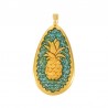 24K Gold Plated/ 0.12µm/ Glitter Light Blue