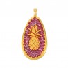 24K Gold Plated/ 0.12µm/ Glitter Vermilion