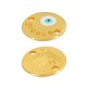 Conector Redondo de Zamak Esmaltado «Greece» con ojo Turco 14 mm