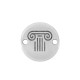Conector Redondo de Zamak Esmaltado «Rhodos» con ojo Turco 14 mm