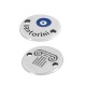Conector Redondo de Zamak Esmaltado «Santorini» con ojo Turco 14 mm