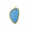 Plaqué or 24 carats / 0,12 µm / Bleu transparent