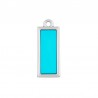 Plaqué argent antique 999° / 5 µm / Turquoise transparent