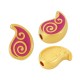 Glissière en Zamak Émaillé en Forme de Goutte 13 x 10 mm Ø 2.2 mm