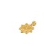 Charm Fleur en Zamak émaillé avec Œil Maléfique 10 mm
