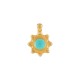 Charm Fleur en Zamak émaillé 10 mm