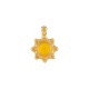 Charm Fleur en Zamak émaillé 10 mm
