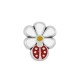 Curseur en Zamak Émaillé Daisy Ladybug 6 x 17 mm Ø 2 mm
