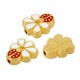 Curseur en Zamak Émaillé Daisy Ladybug 6 x 17 mm Ø 2 mm