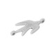 Connecteur en Zamak Émaillé Hirondelle avec cœur Œil Maléfique 20 x 14 mm