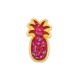 Zamak Slider Pineapple w/ Enamel 4x10mm (Ø1.6mm)