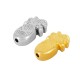 Curina in Zama a Forma di Ananas Smaltata 4X10 mm (Ø1.6 mm)
