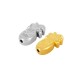 Slider in Zama Smaltata a Forma di Ananas 4X10 mm Ø1.6 mm