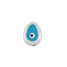 Placcato argento antico 999° / 5 µm / Azzurro / Bianco / Nero