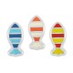Perle en Zamak Émaillé en Forme de Poisson 13 x 6 mm Ø 1.6 mm