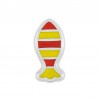 Argent 999° plaqué antique/ 5 µm/ Orange/ Jaune
