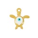 Charm Tortue en Zamak Émaillé avec œil Maléfique 17 x 16 mm