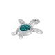 Ciondolo Tartaruga in Zama Smaltata 17X16 mm