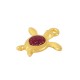 Charm Tortue en Zamak Émaillé 17 x 16 mm