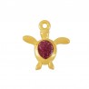Placcato oro 24K / 0,12 µm / Rosso glitterato