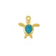 Enameled Zamak Charm Turtle 17x16mm