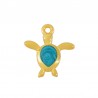 24K Gold Plated/ 0.12µm/ Pearl Turquoise