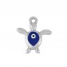 999° Silver Antique Plated/ 5µm/ Cerulean/ White/ Black