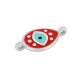 Conector Zamak Esmaltado en Forma de Lágrima con ojo Turco 12 x 15 mm